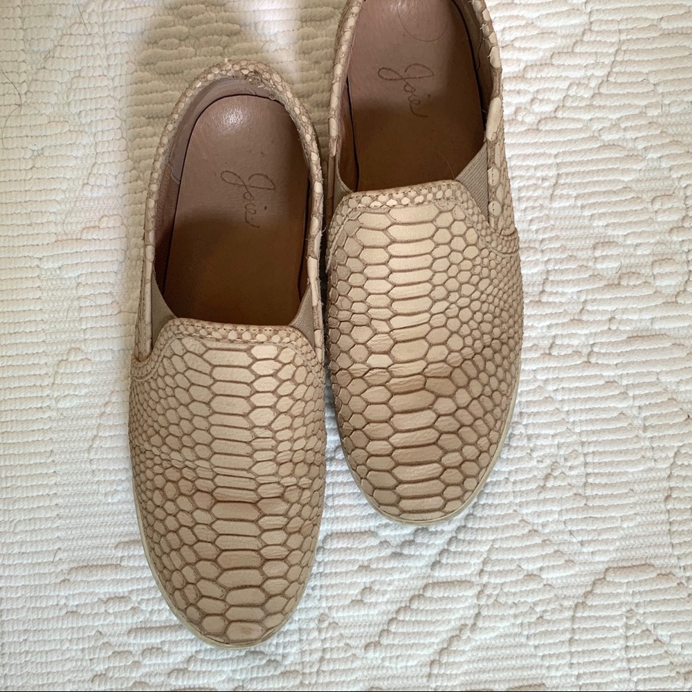 Joie Kidmore Nude Snake Embossed Slip On